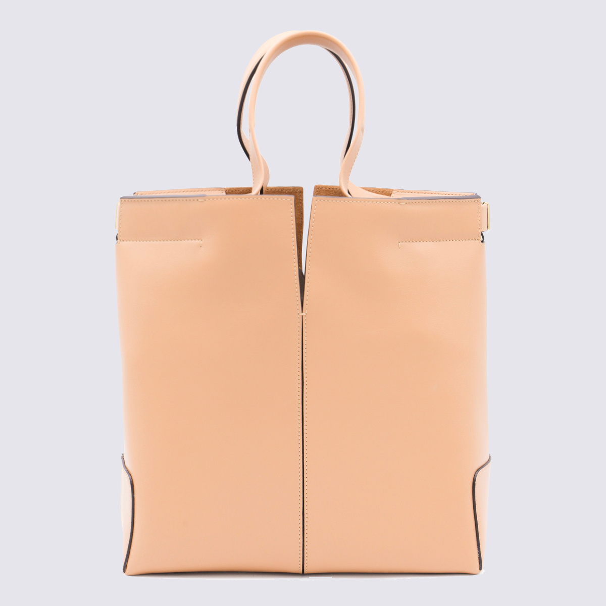 Tod's Di Bag Folio Small Top Handle Bag In Brown
