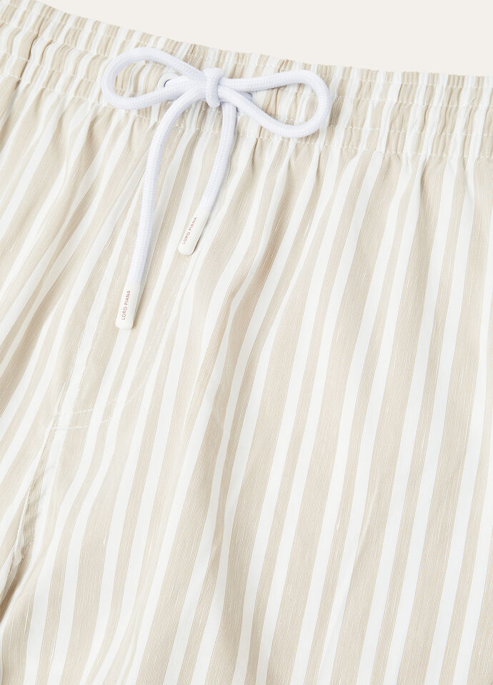 Loro Piana Striped Drawstring Shorts