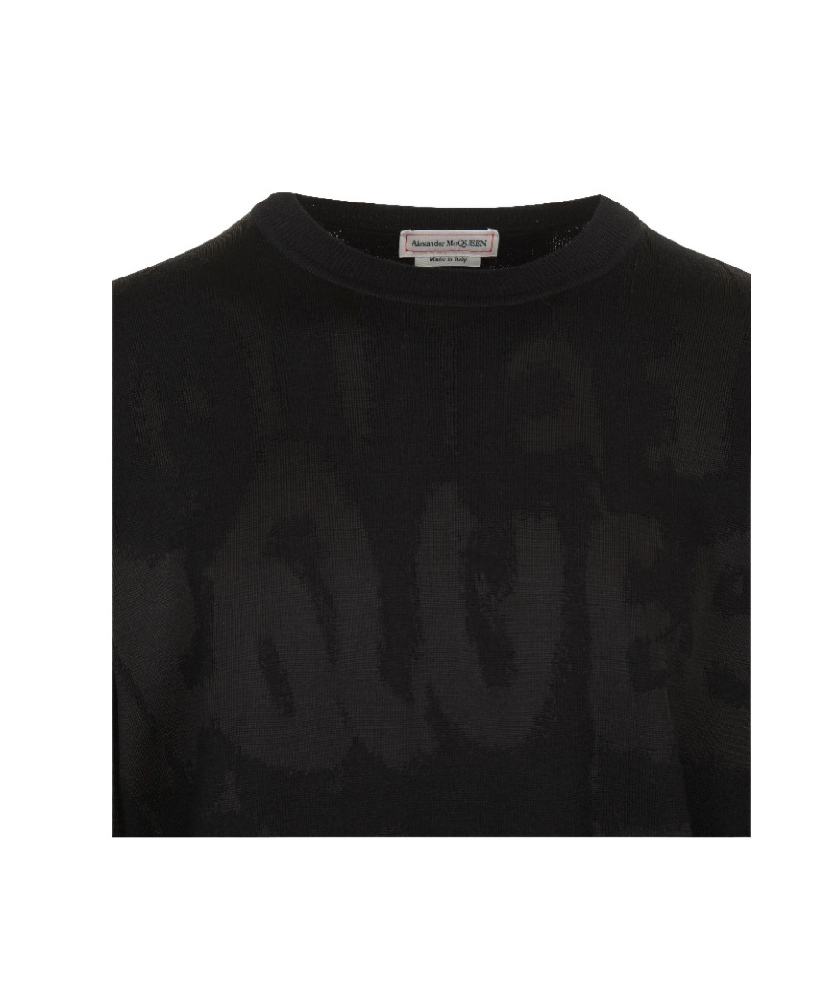 ALEXANDER MCQUEEN ALEXANDER MCQUEEN LOGO JACQUARD KNITTED JUMPER