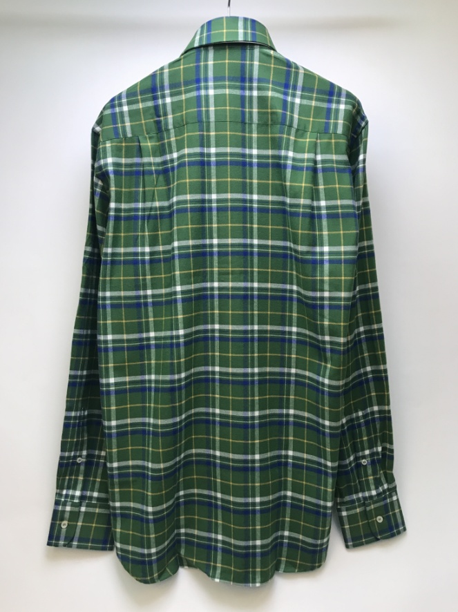 Paul & Shark Checkered Long-sleeved Shirt In Green