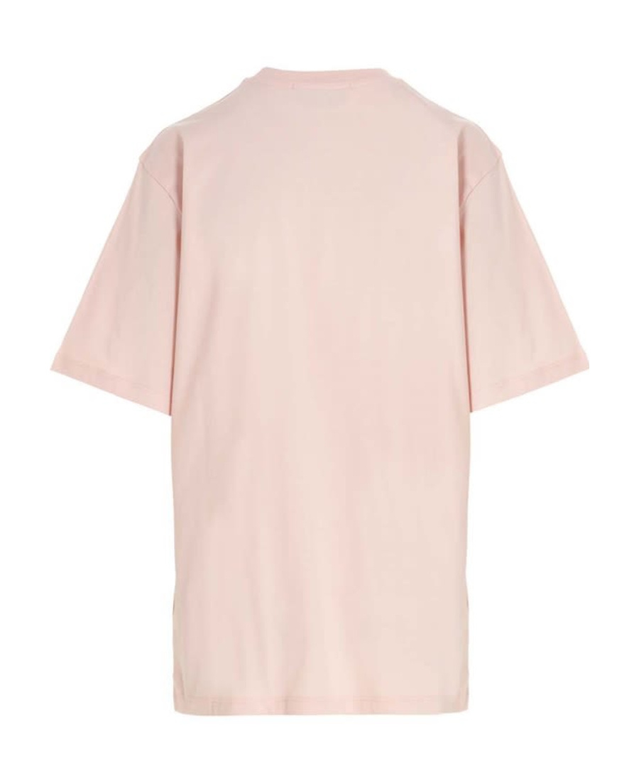 Msgm Woman T-shirt Pink Size S Cotton In Pink