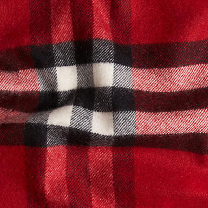 Burberry Plaid Scarf In Red
