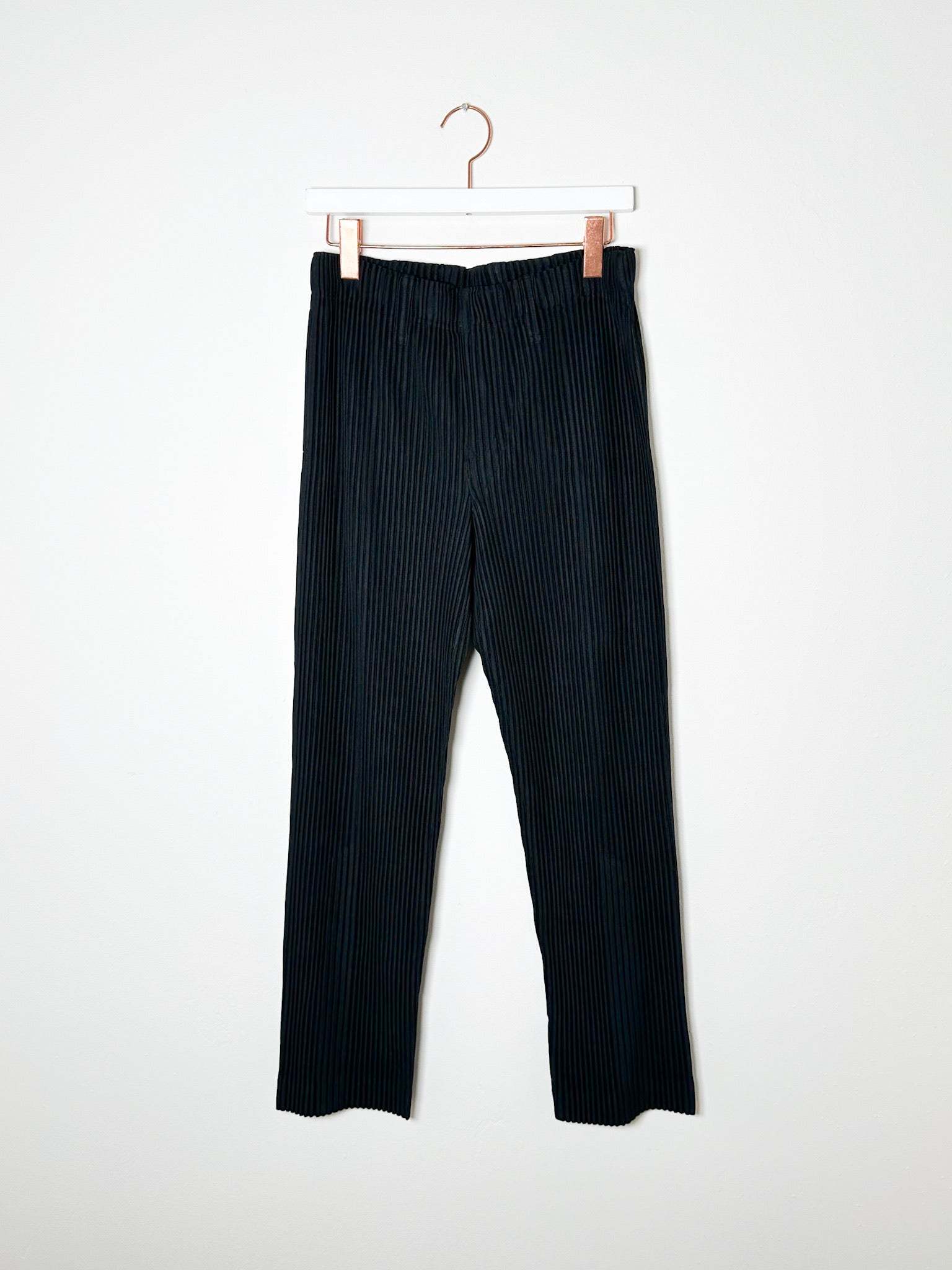Shop Issey Miyake Mc March Pleated Trousers In Black