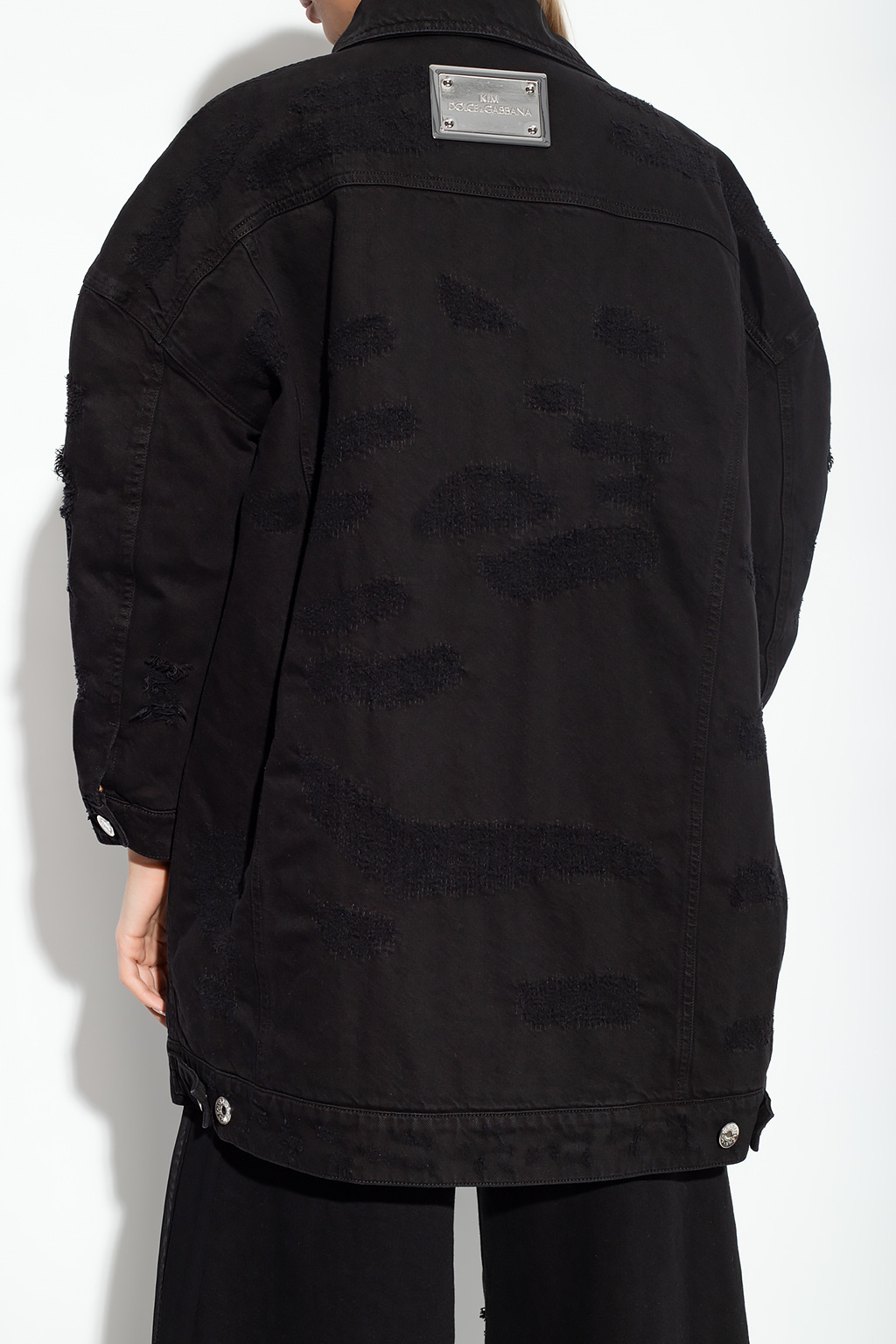 DOLCE & GABBANA SINGLE-BREASTED DENIM COAT