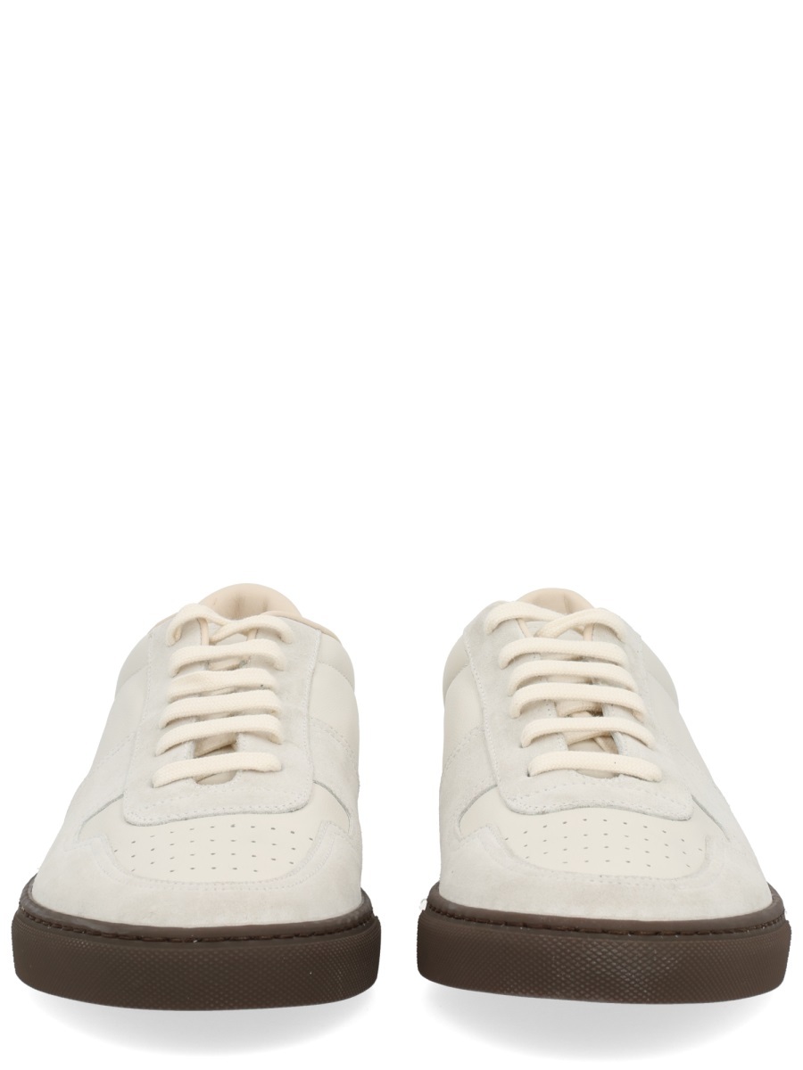 Common Projects Minimalist Low-top Sneakers With Contrasting Sole In Animal Print
