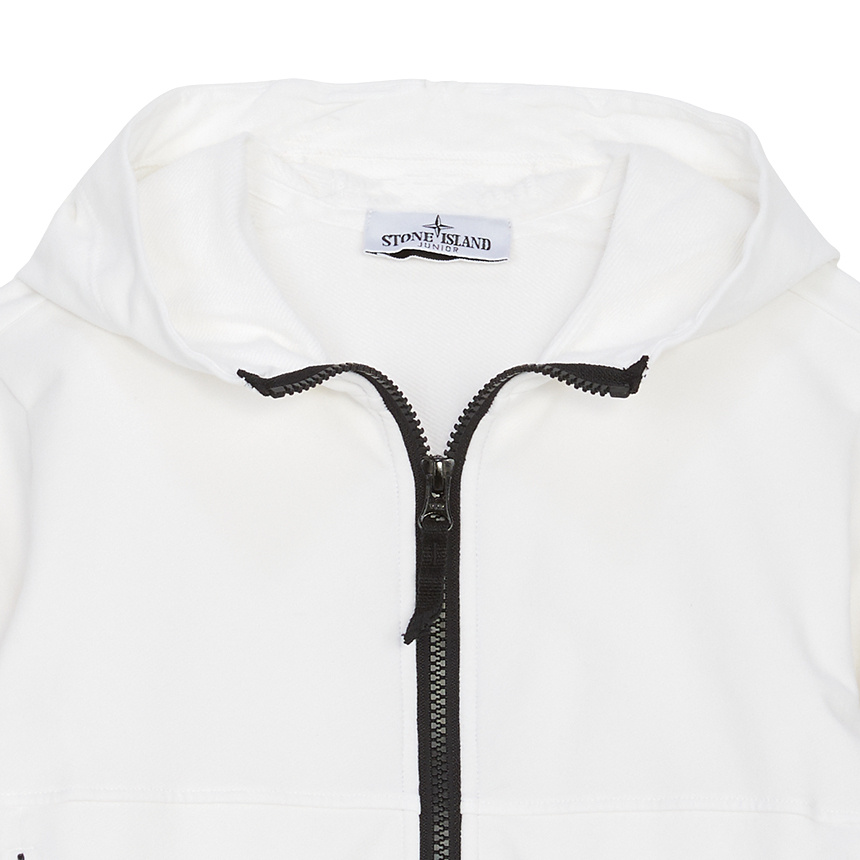 Stone Island Long-sleeved Sweater In White