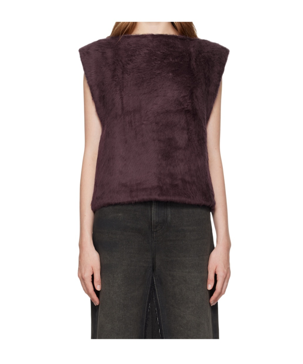 Mm6 Maison Margiela Zipper Blouse In Black