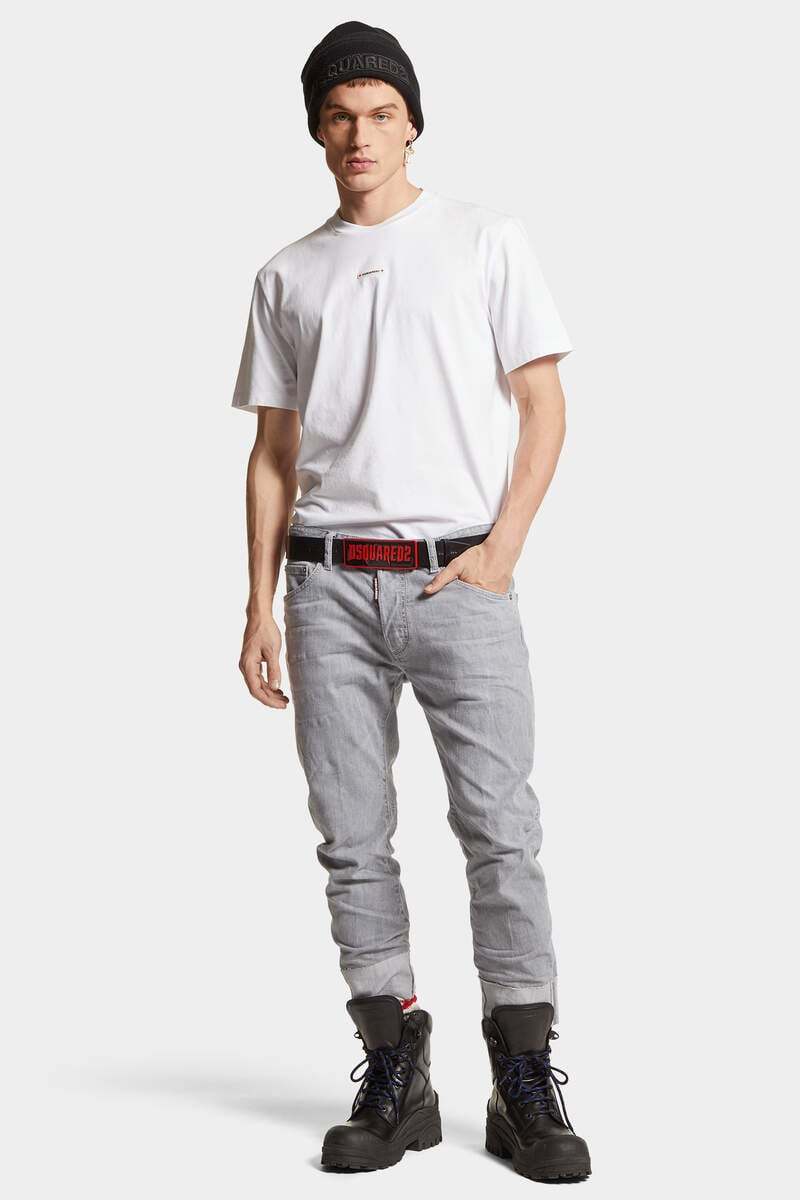 Dsquared2 Slim-fit Cropped Jeans In Gray