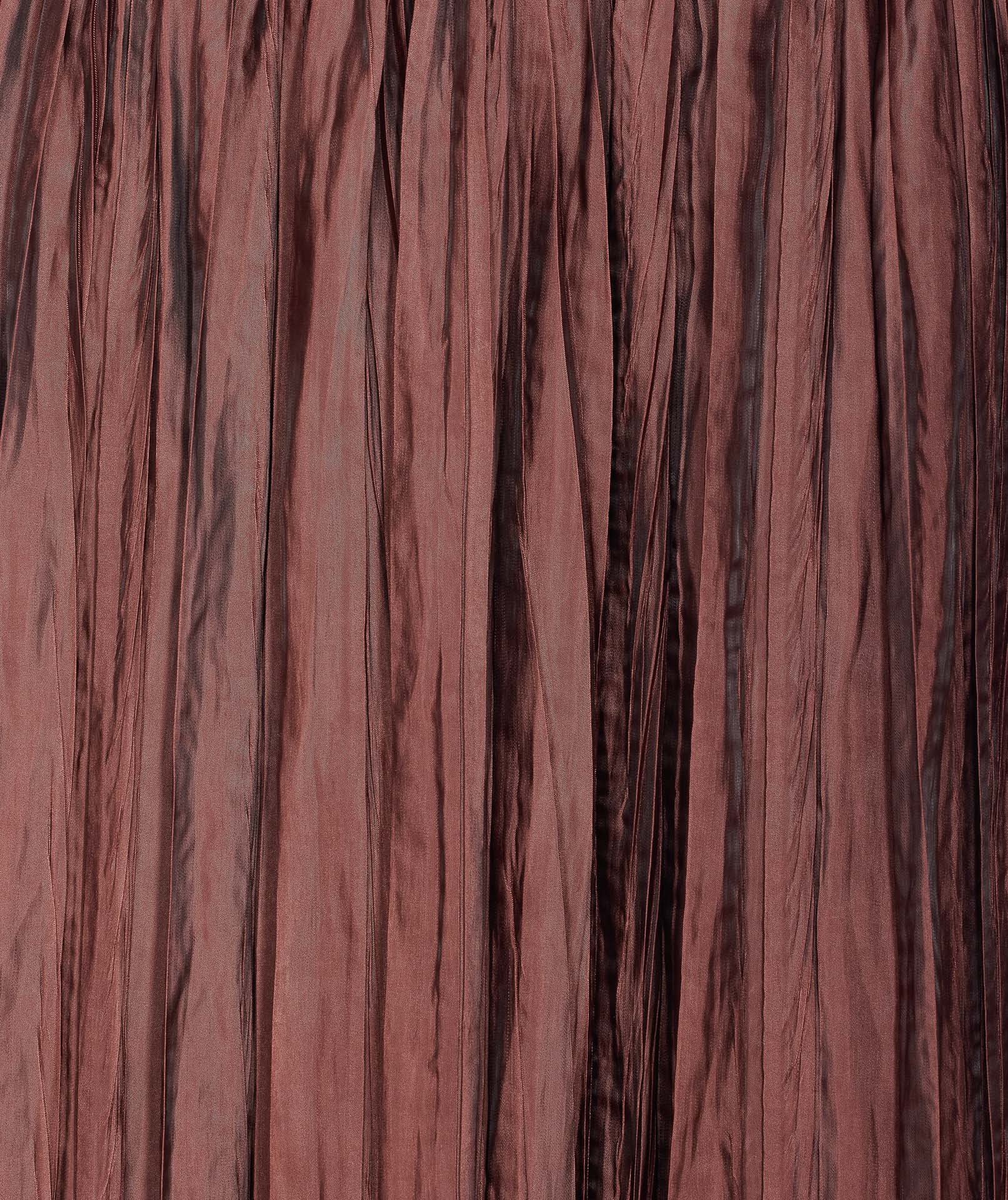 Roberto Collina Crinkled Texture Midi Pleated Sheer Overlay Skirt