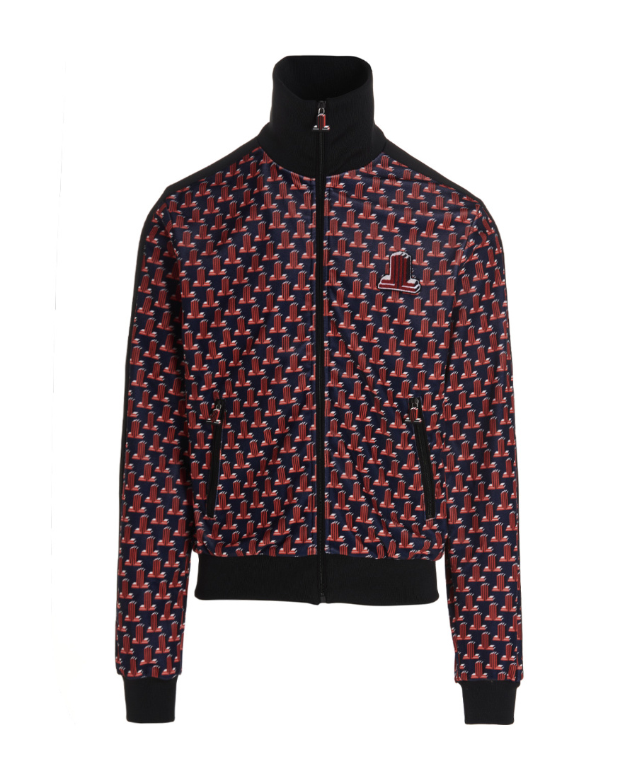 Lanvin Logo Jacquard Track Jacket In Black
