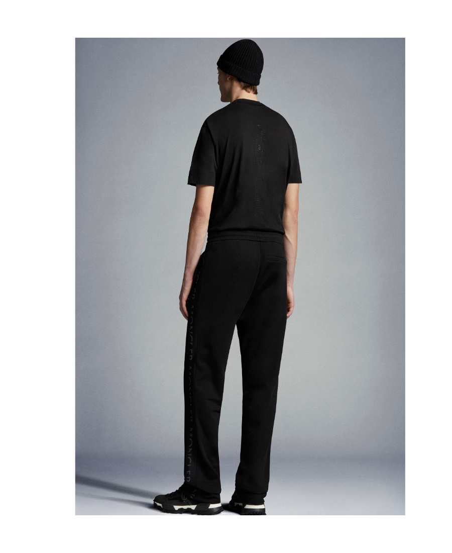 Moncler Logo-print Track Pants In Black