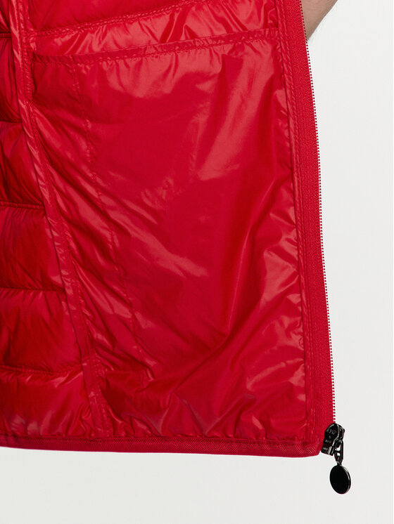 Ea7 Core Identity Puffer Gilet In Red