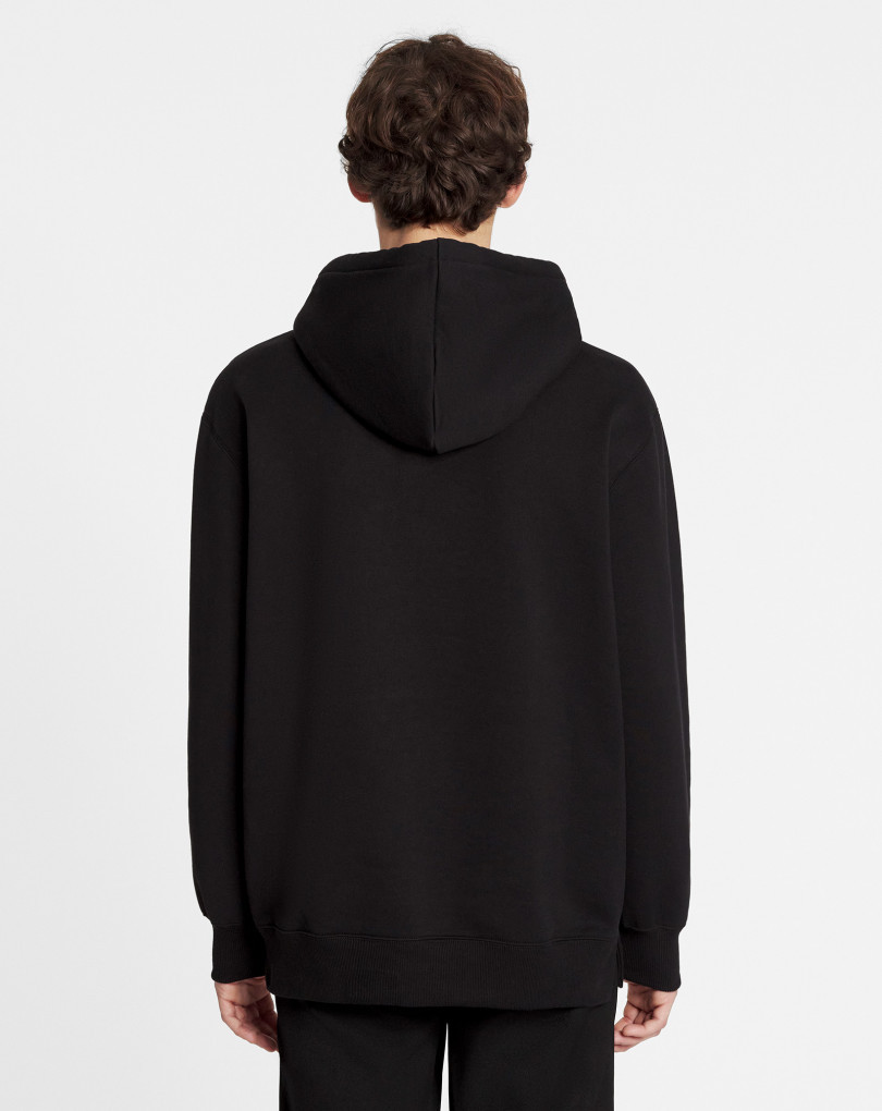 Lanvin Curblace Oversized Hoodie In Black