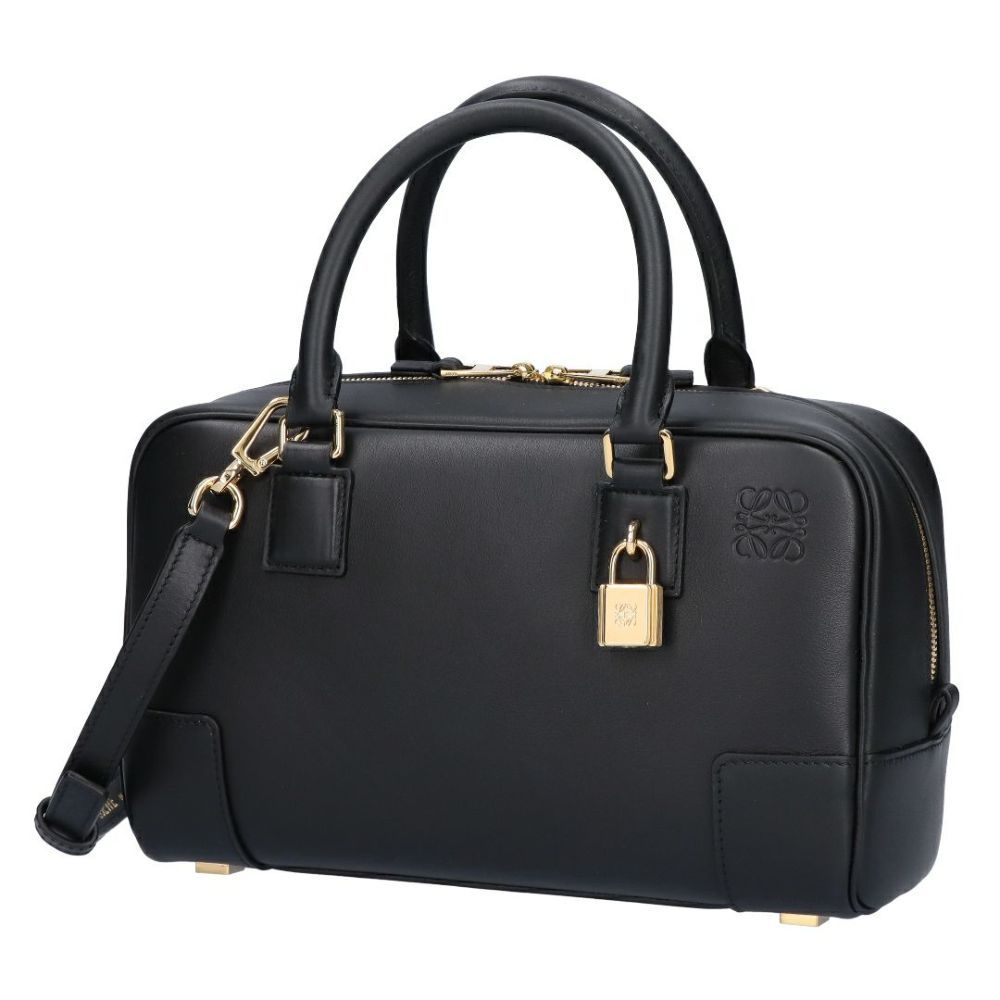 Loewe Zipper Shoulder Bag In Black