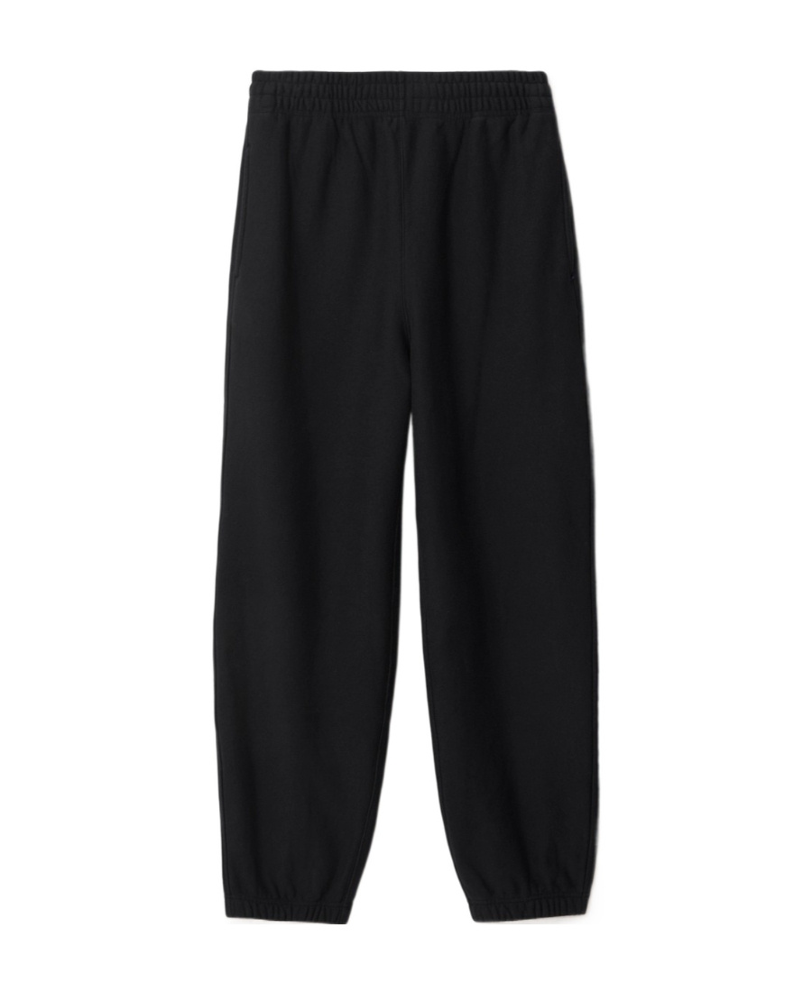 Burberry Equestrian Knight Cropped-leg Track Pants In Black