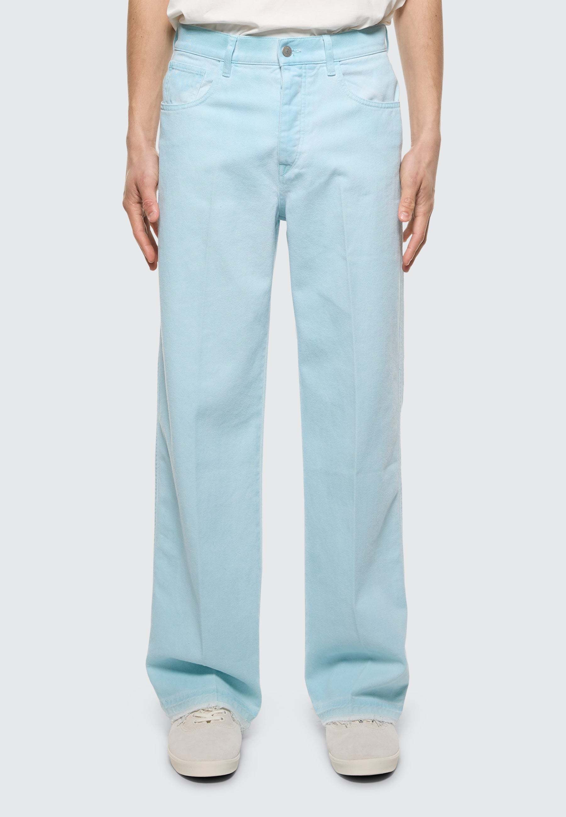 LANEUS GABARDINE BAGGY JEANS