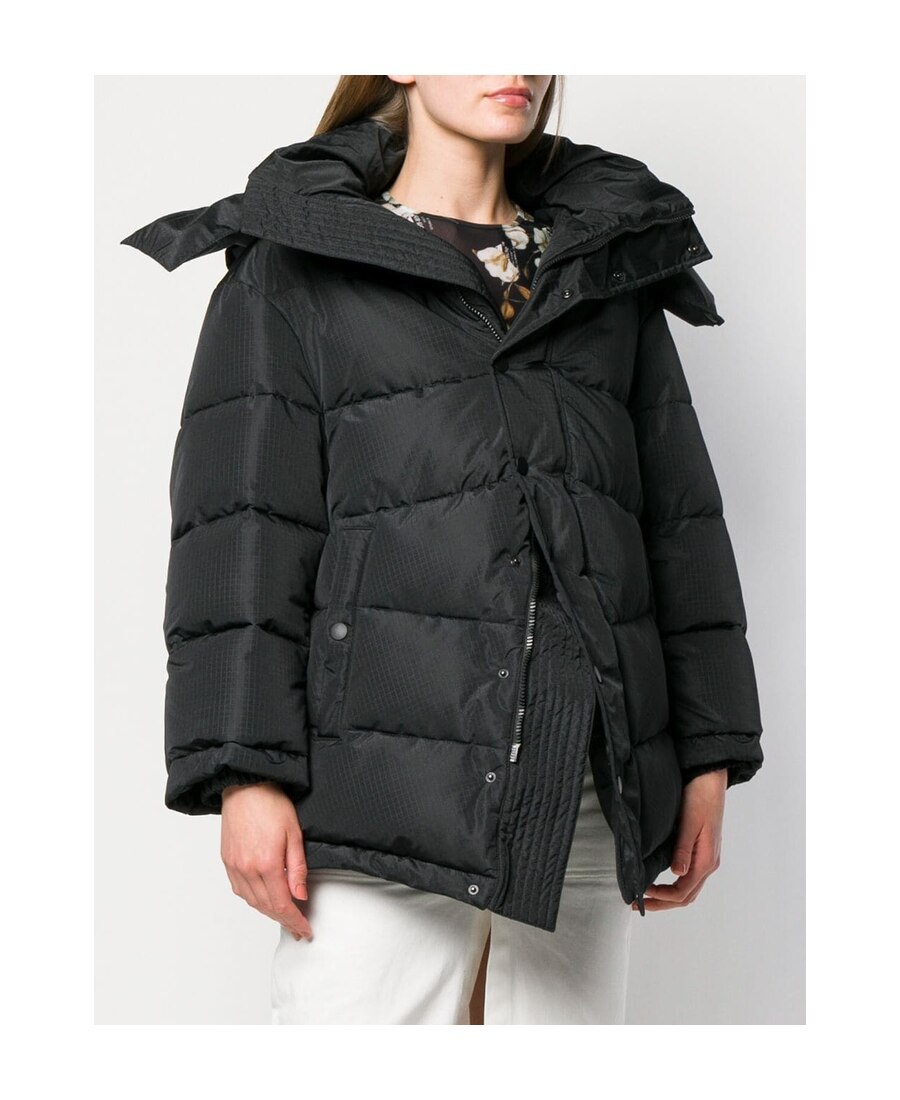 Balenciaga New Swing Puffer Coat In Black