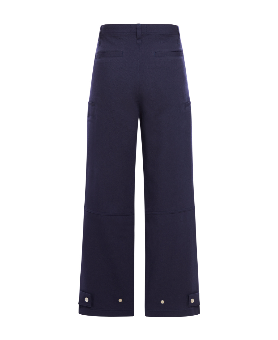 Shop Ami Alexandre Mattiussi Straight Casual Pants In Blue