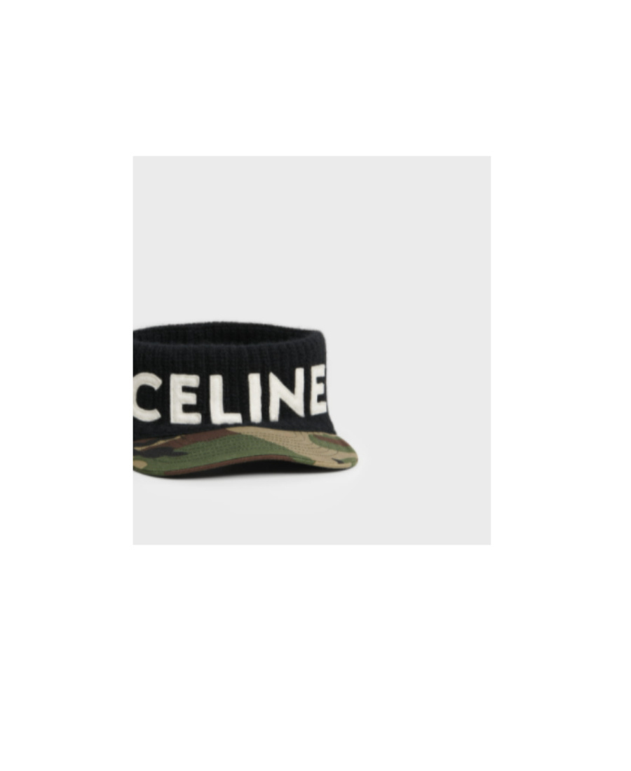 Celine Logo Hat In Black