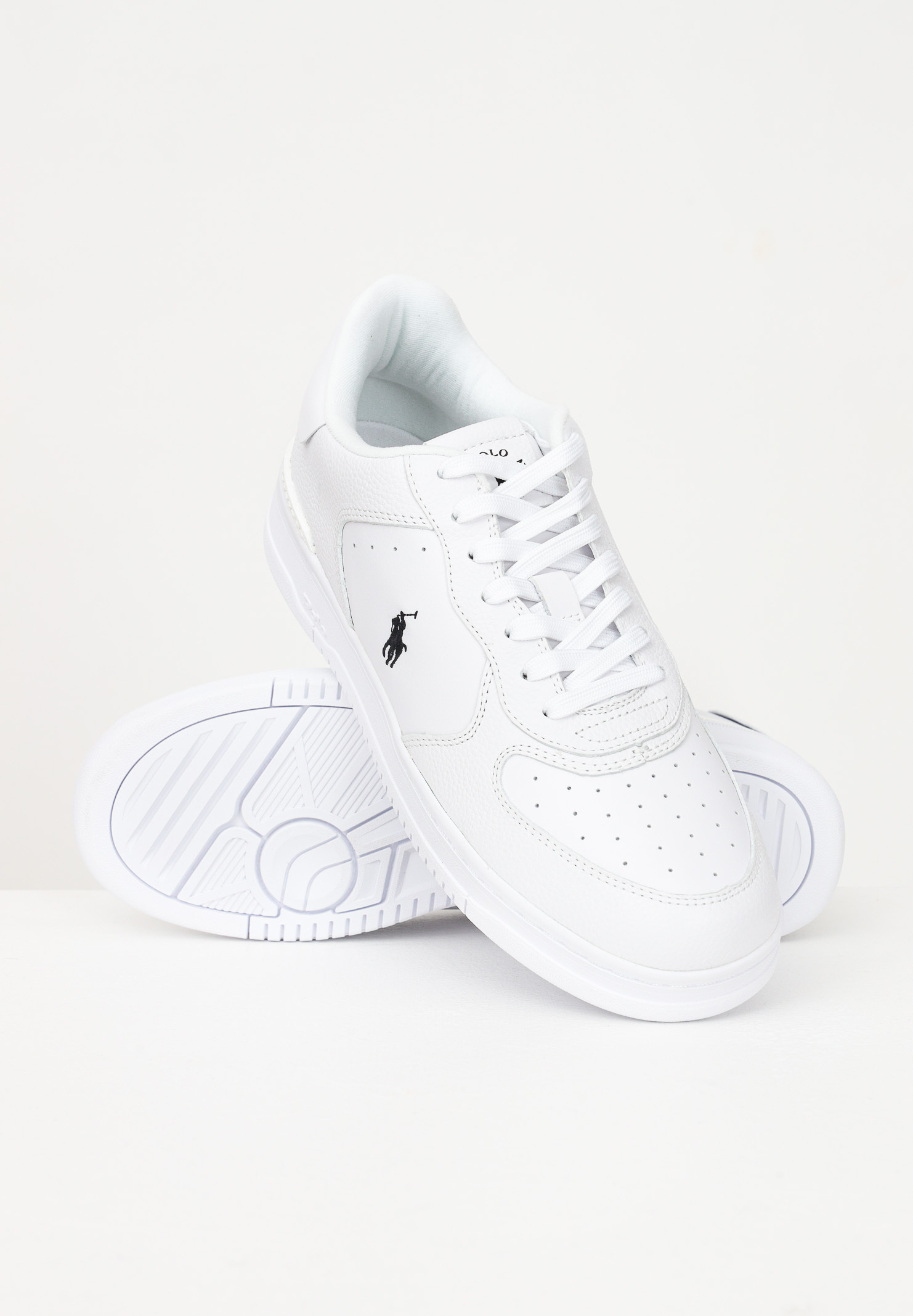 Polo Ralph Lauren Masters Court Lace-up Sneakers In White