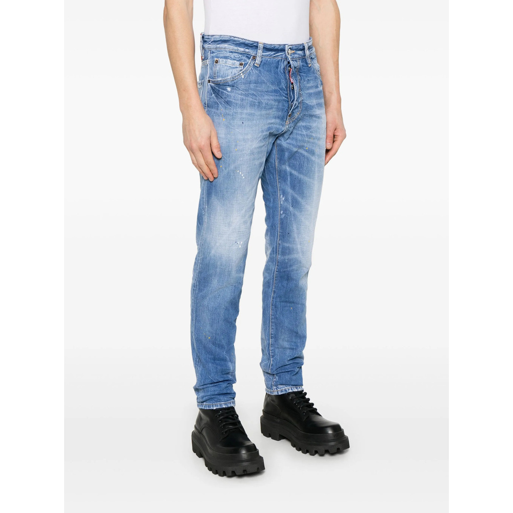 Dsquared2 Belt-loop Jeans In Blue