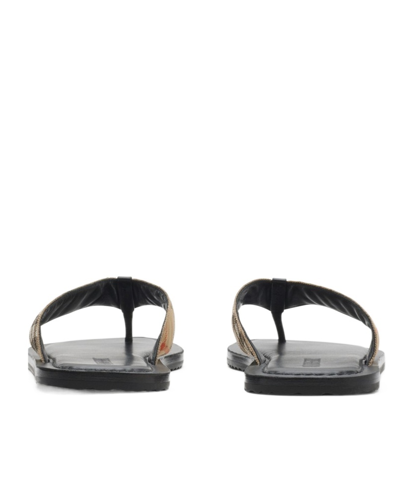 Burberry Pavilion Check Sandal In Green