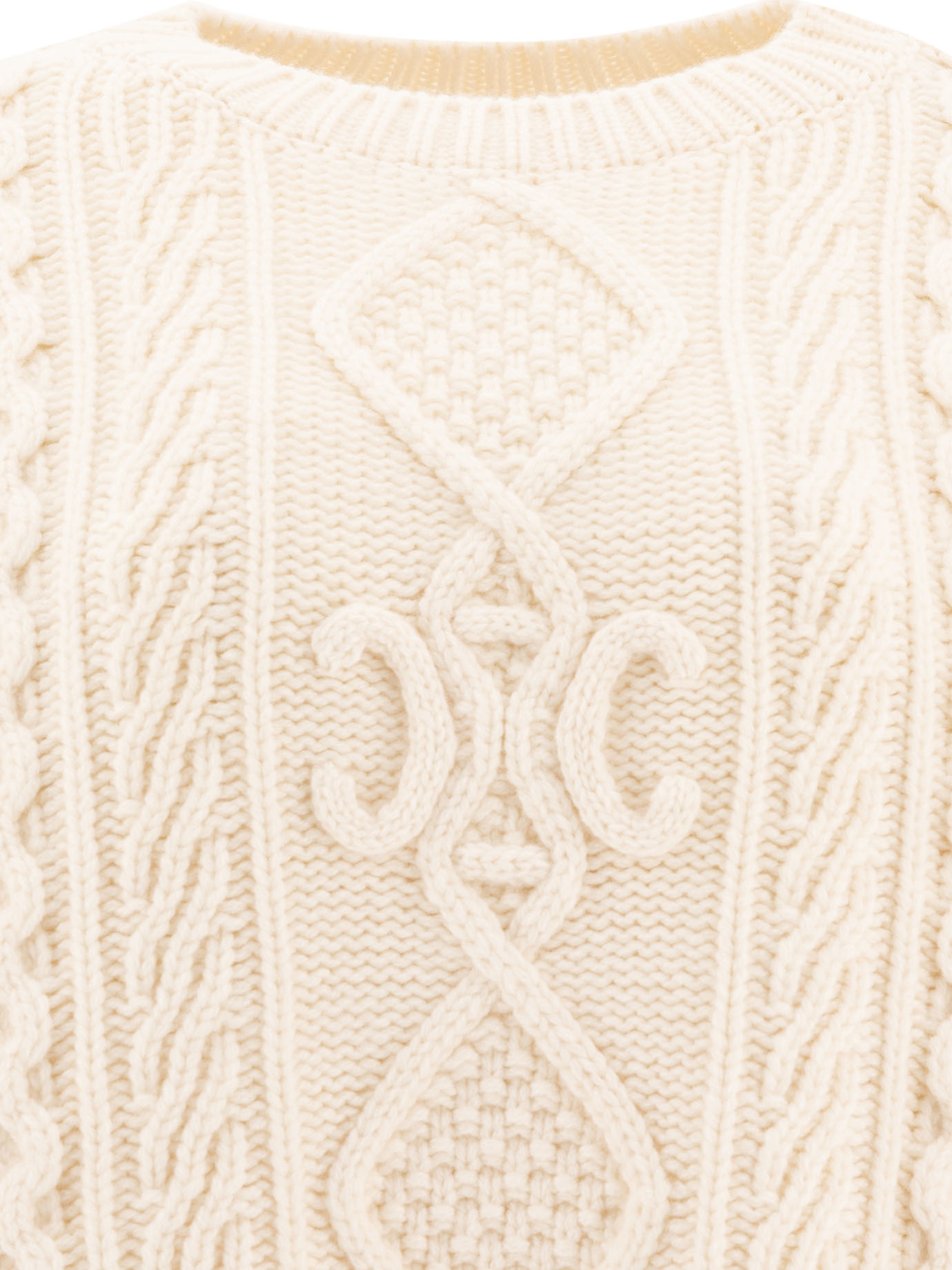 Celine Long-sleeved Sweater In Nude