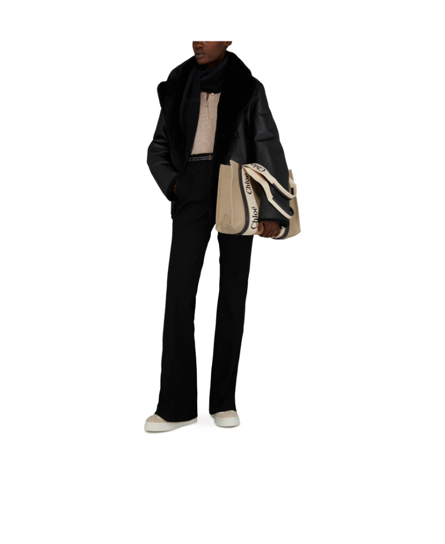 Shop Chloé Logo Handbag In Nude