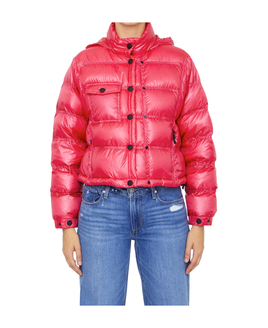 Moncler Anras Quilted Ripstop Down Jacket In Pink