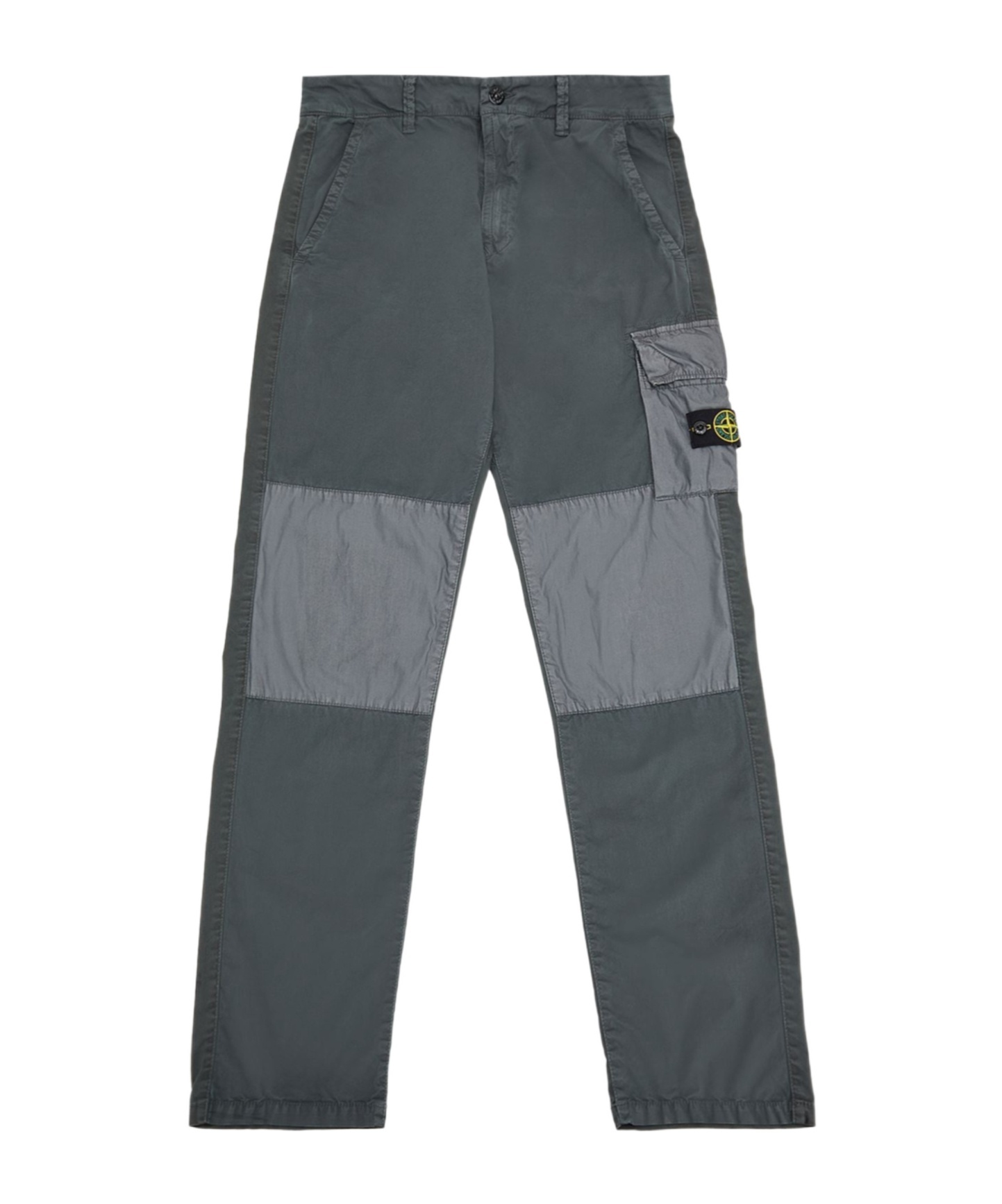 Stone Island Logo Overwork Casual Pants In Black