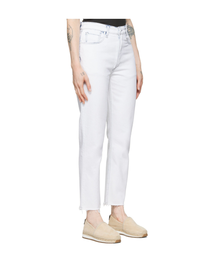 Rag & Bone Logo Jeans In White