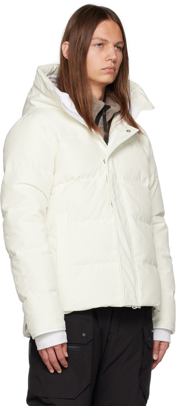 Canada Goose Humanature Series Macmillan Quilted Down Jacket In White