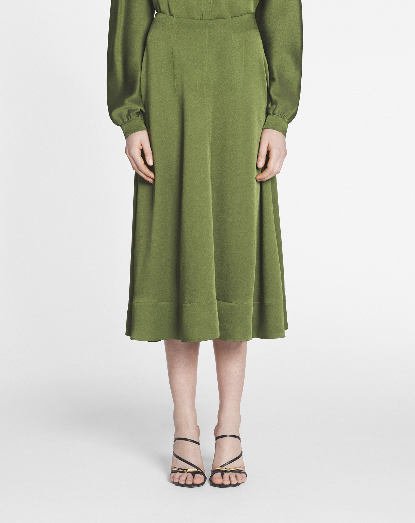 Lanvin Trumpet Mid-length Skirt In Green