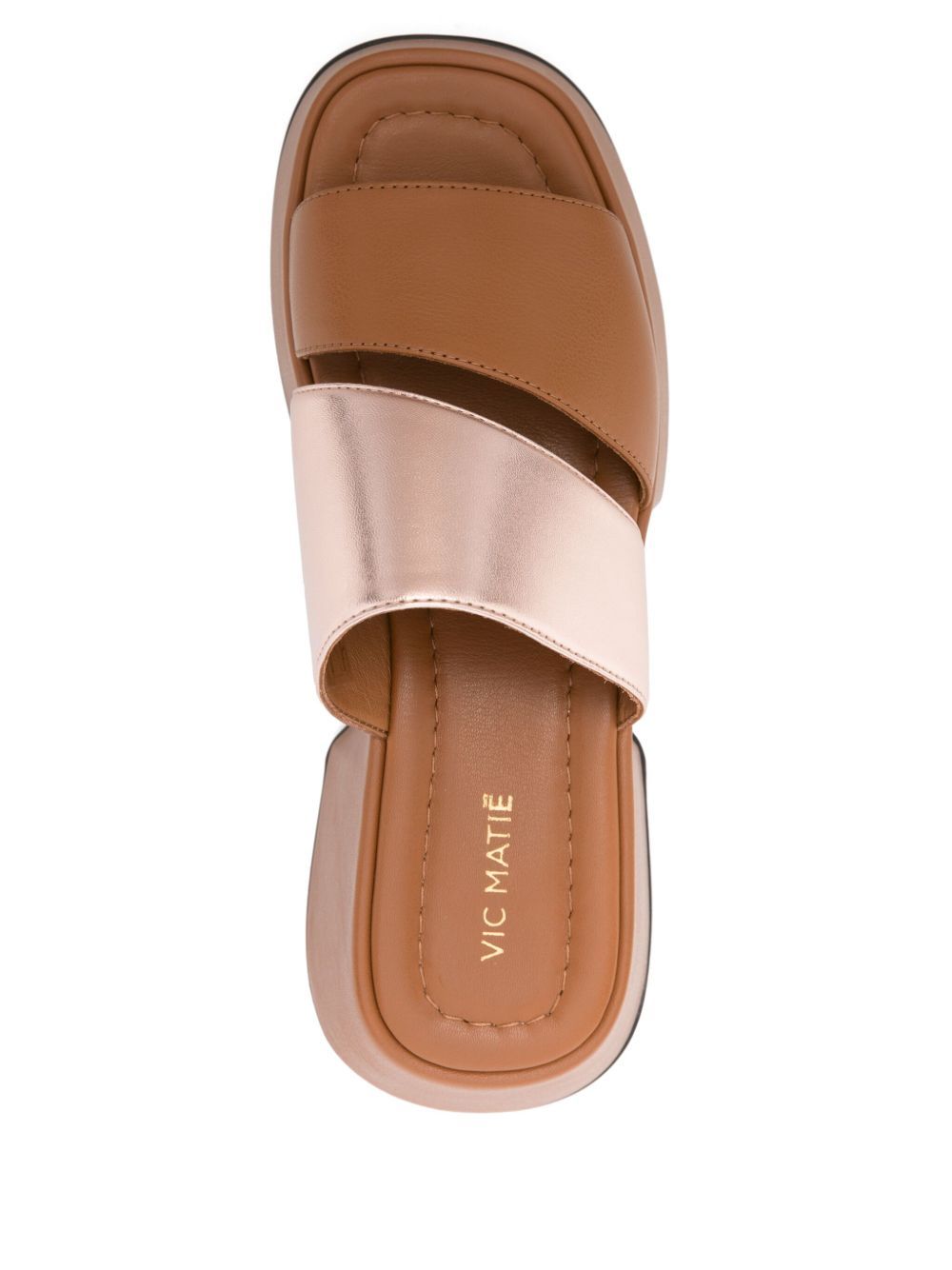 Vic Matie Open-toe High-heeled Sandals In Brown