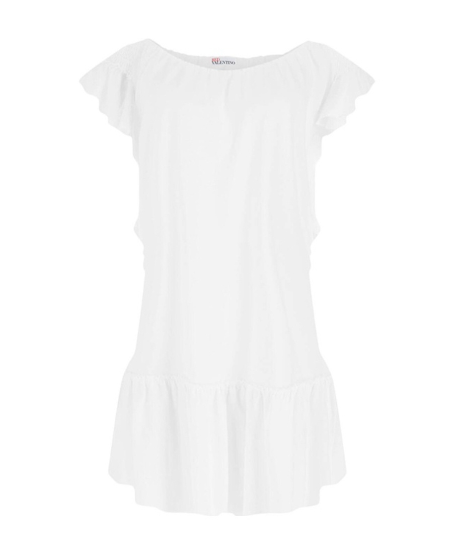 Red Valentino Shoulder-length Design Dress In White