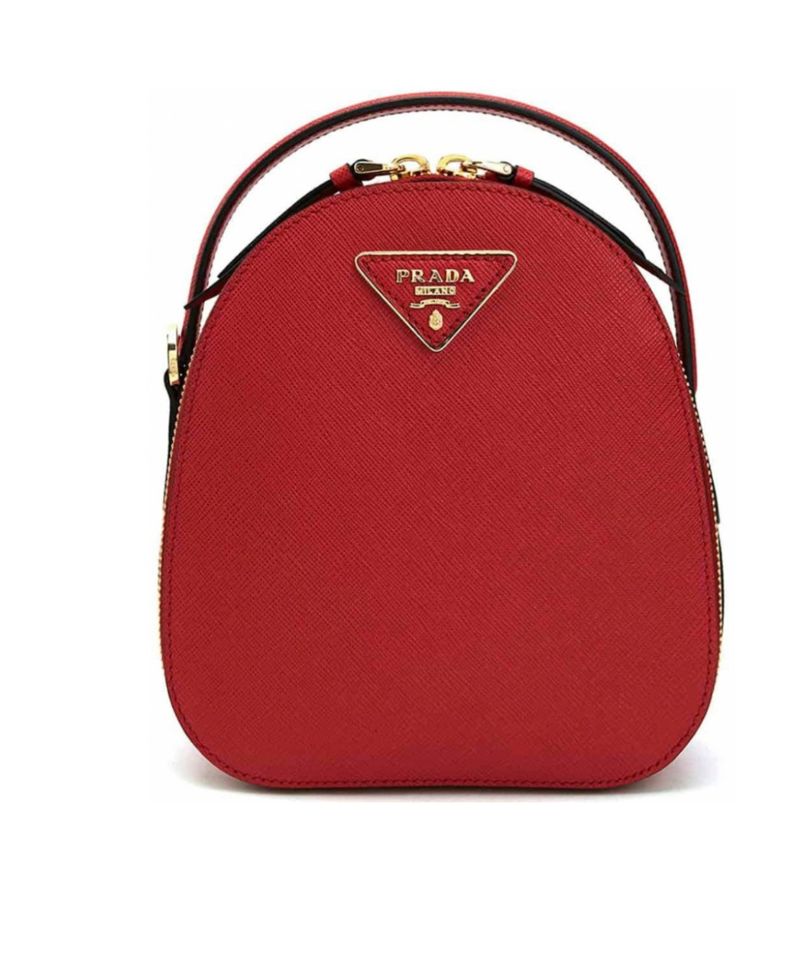 Prada Saffiano Odette Backpack In Red ModeSens