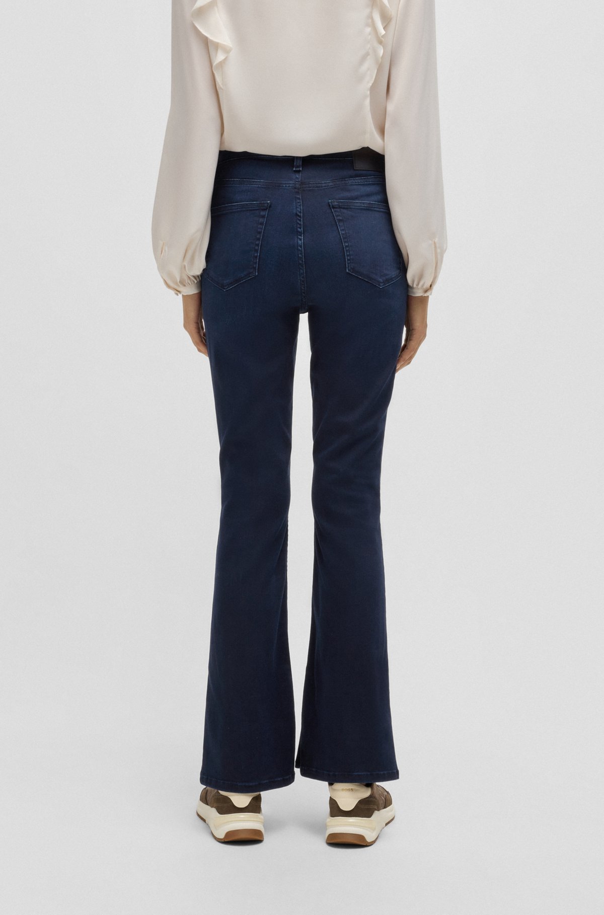 Hugo Boss Belt-loop Jeans In Black
