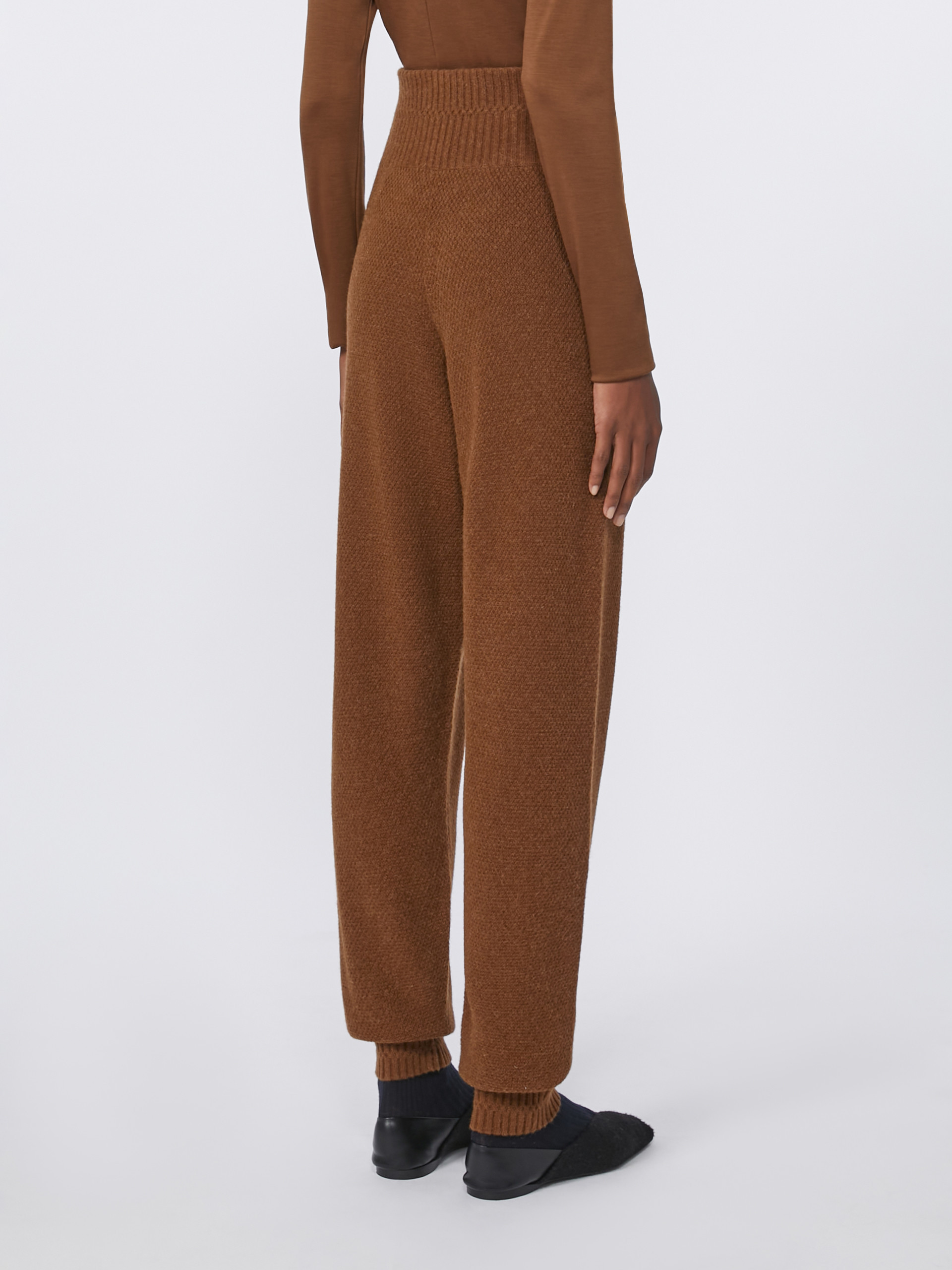Max Mara Camel Jogging Trousers In Brown
