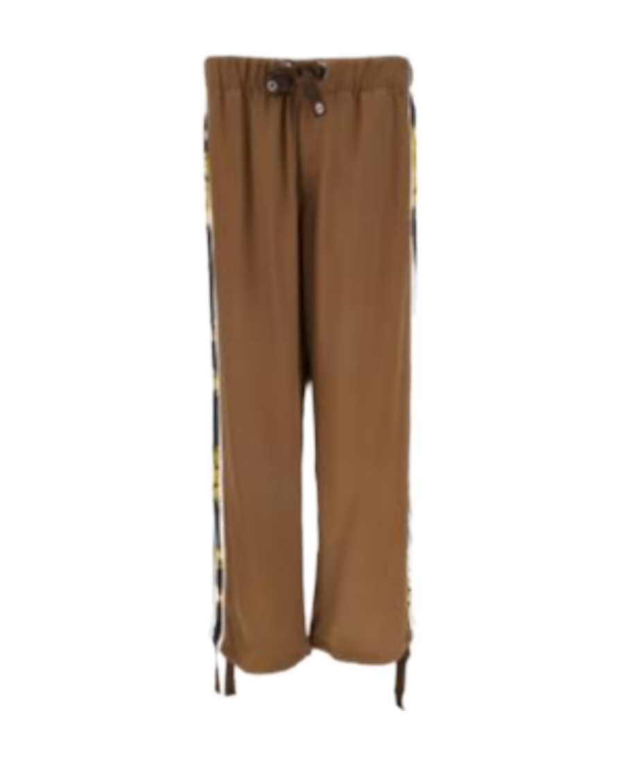 VERSACE VERSACE BAROQUE PRINTED DRAWSTRING PANTS