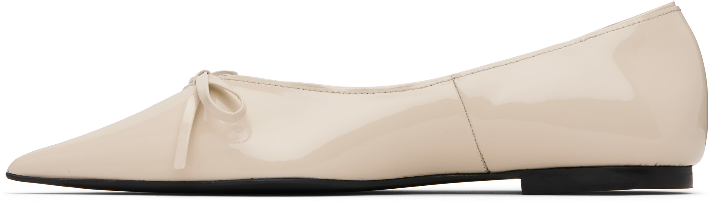 Anine Bing Beige Hilda Ballerina Flats In Neutral