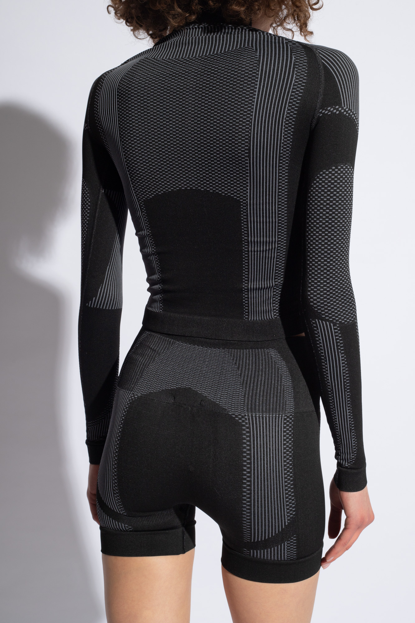 Misbhv Logo-jacquard High-neck Performance Top In Black