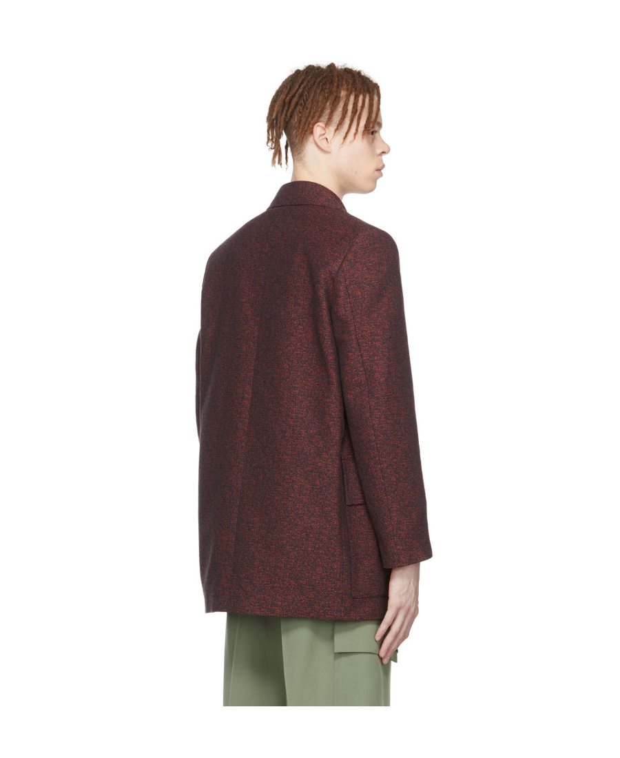 Jil Sander Ssense Exclusive Red Cotton Coat In Red