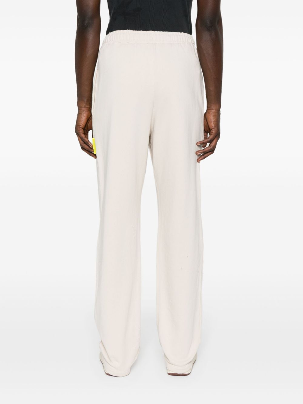 Barrow Logo-print Cotton Track Pants In Brown