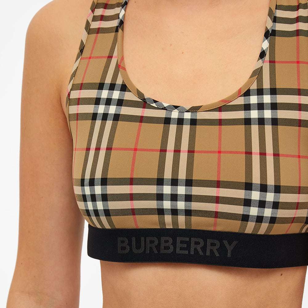 Burberry Dalby Check Sport Top In Nude