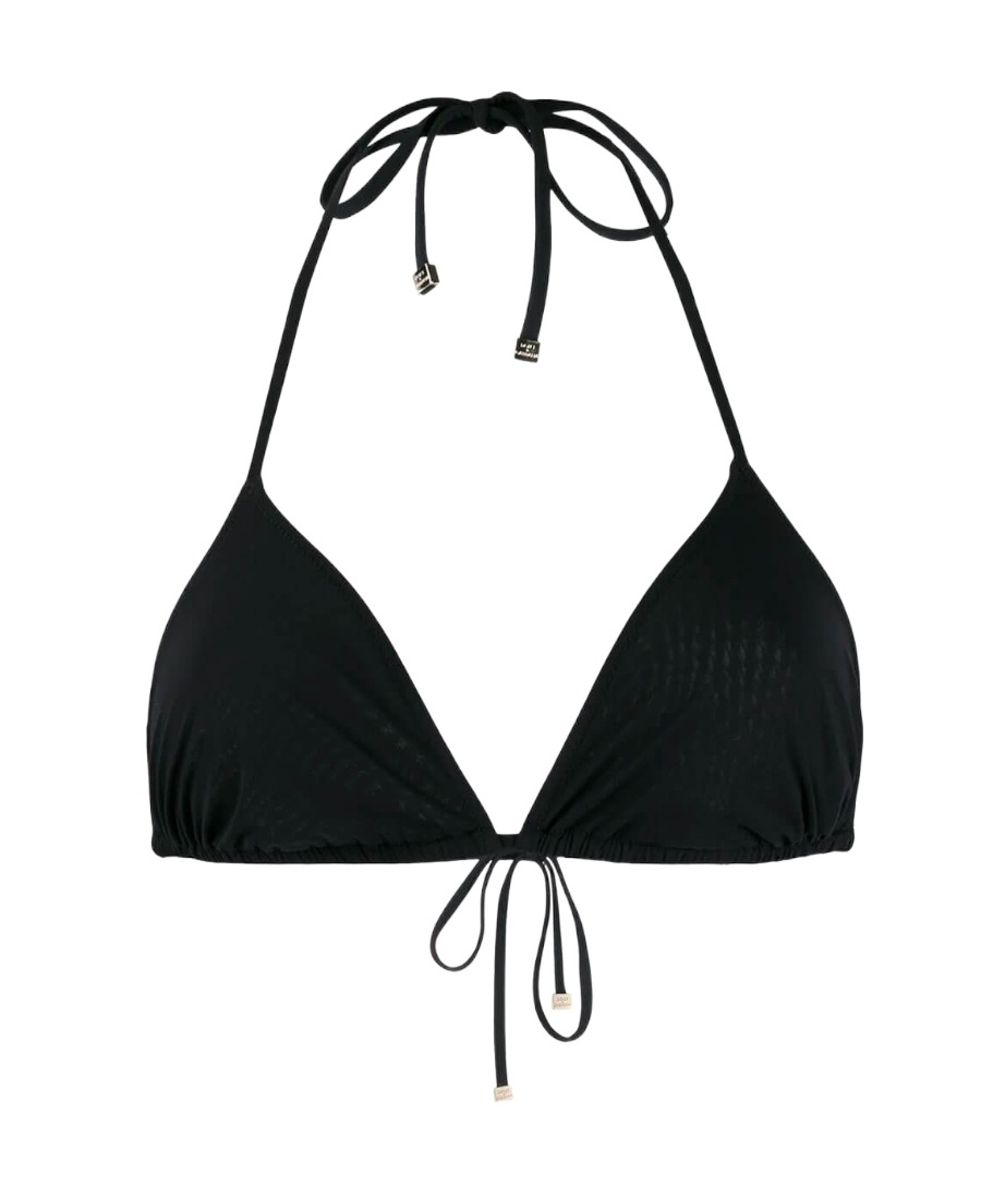 Dolce & Gabbana Padded Triangle Bikini Top In Black