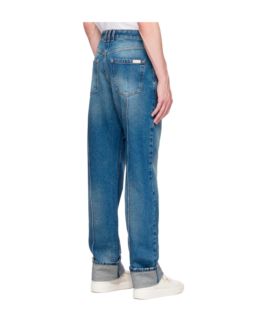 BALMAIN CASUAL STRAIGHT DENIM TROUSERS