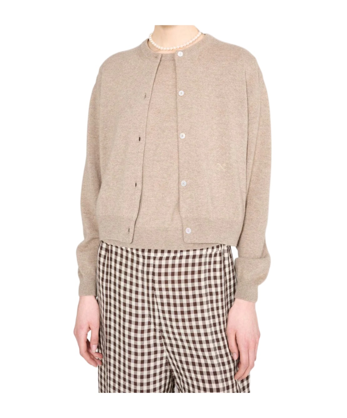 Nackiyé Long-sleeved Cardigan In Brown