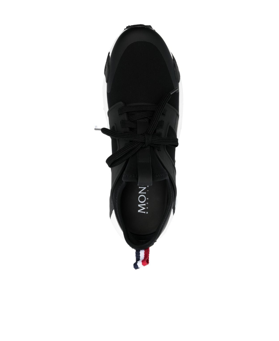 Moncler Lunarove Stretch-design Sneakers In Black