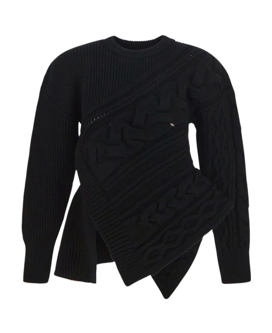 Alexander Mcqueen Woman Sweater Black Size M Wool In Black