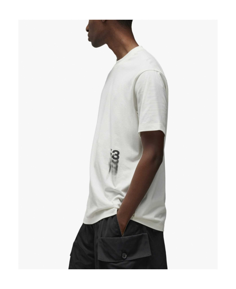 Y-3 Y-3 LOGO PRINTED CREWNECK T-SHIRT